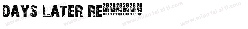 days later re字体转换